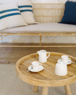 Кофейный столик Glenda из массива тика Ø 55 см