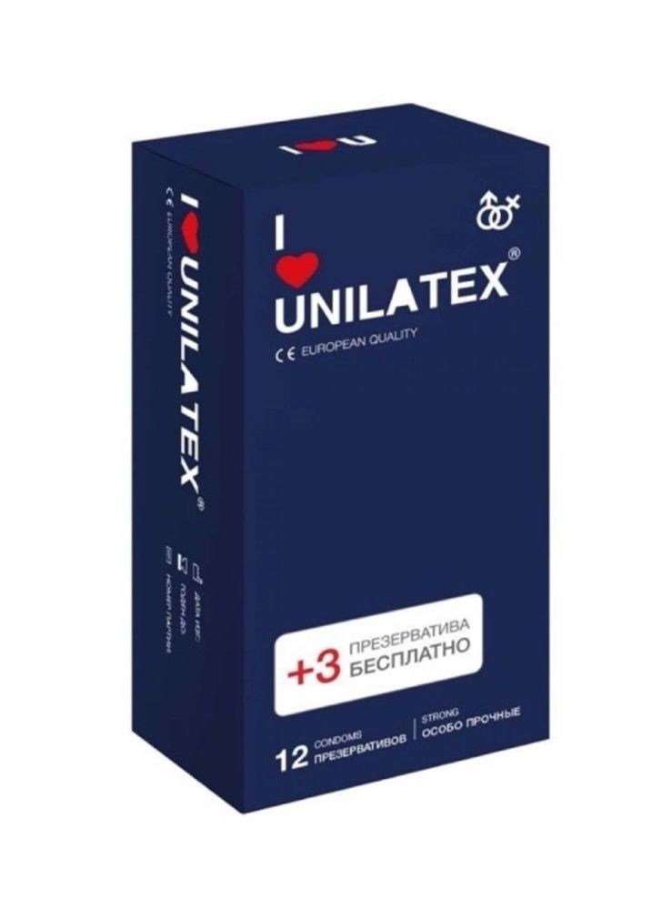 Презервативы Unilatex Extra Strong 12+3шт 3022Un