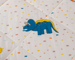 Детское постельное белье 1.5 спальное Sofi De MarkO Дино желтое