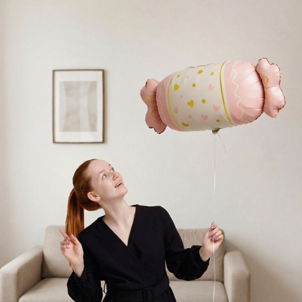 ФИГУРА Конфета сердца розовые