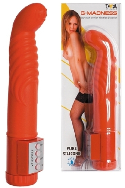 Красный мультискоростной стимулятор G-spot