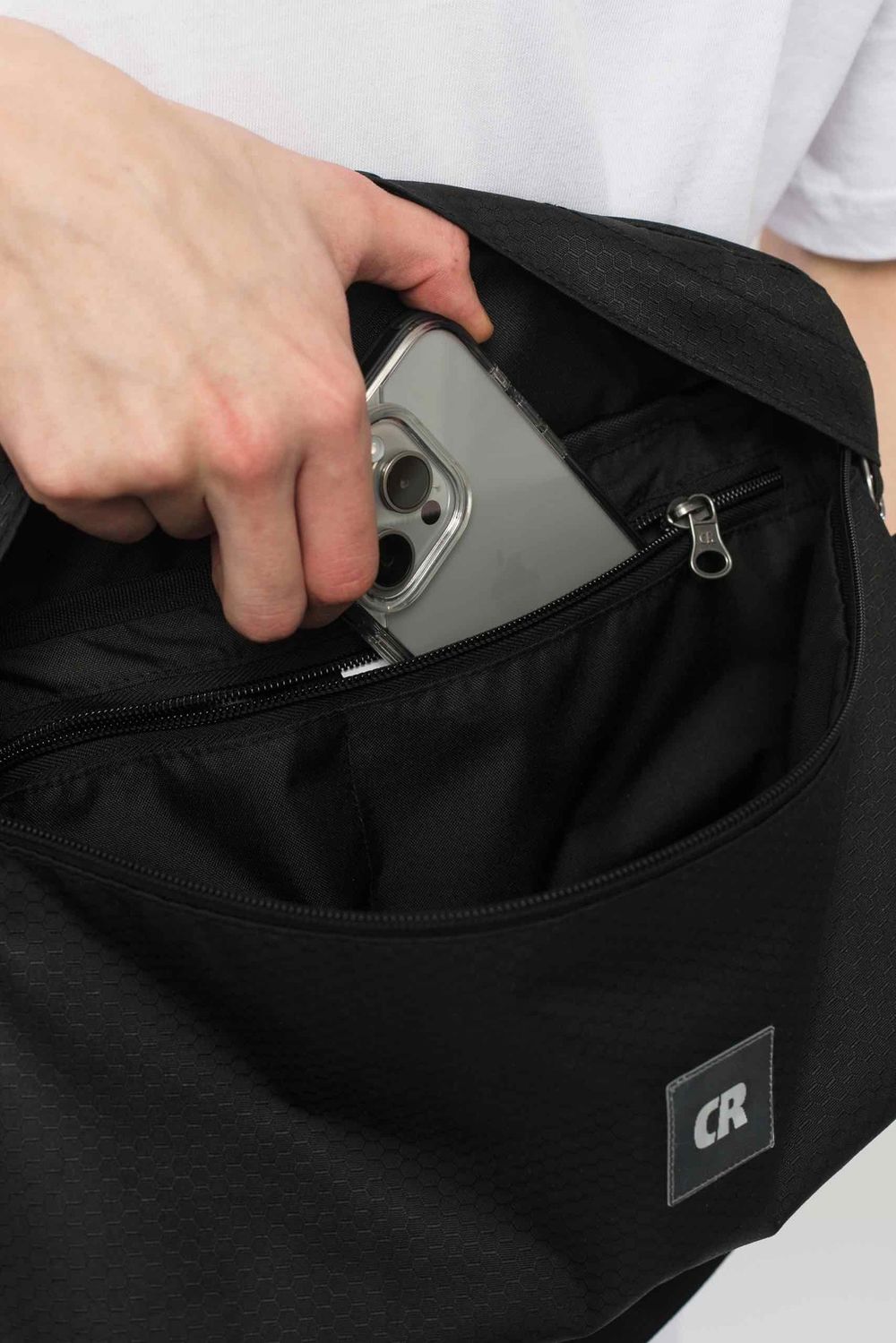 Сумка поясная Codered Big Черный/Черная стропа