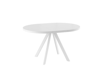 Стол МАМАДОМА Рондо М D100, Белый, МАТТЕЛЮКС/белыЙ