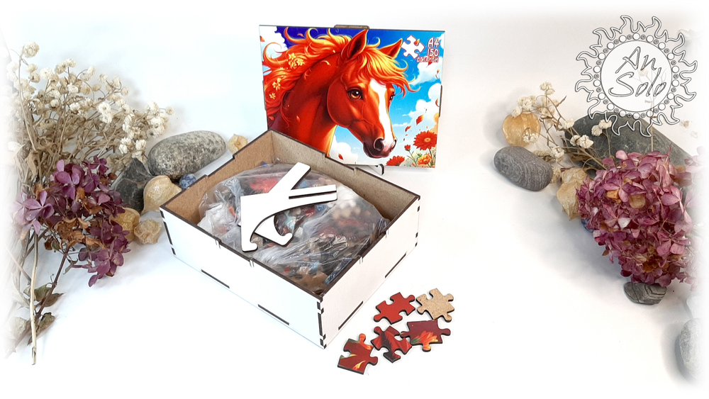 Пазл классический "Огненная лошадь"