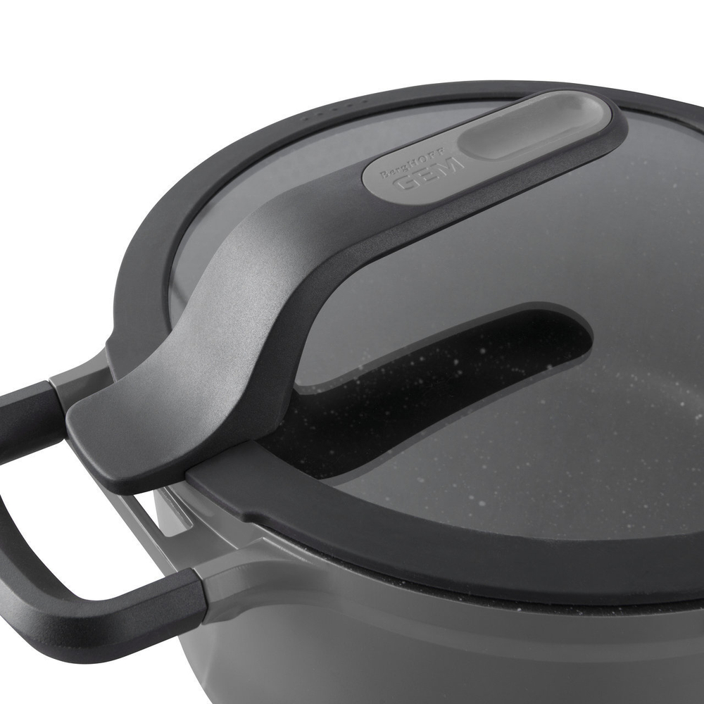 Сотейник с двумя ручками с крышкой 28см 4,6л Gem grey 2307423