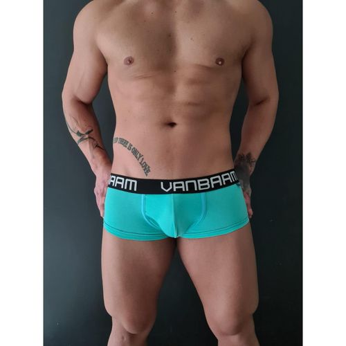 Мужские трусы хипсы бирюзовые Van Baam 48125