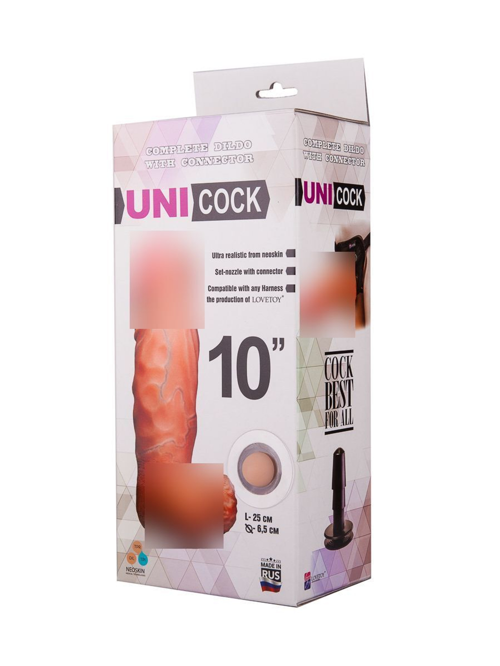 Фаллическая насадка харнесс UNICOCK 10 - 25 см.