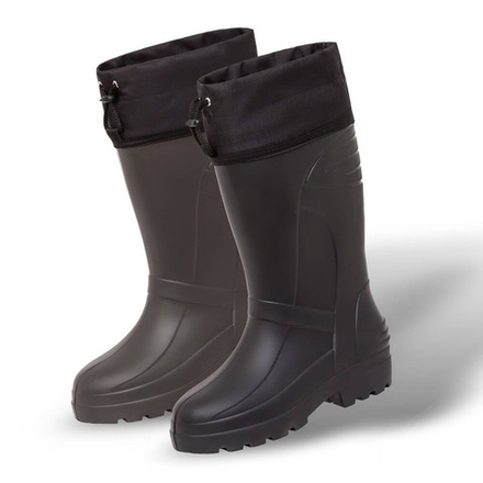 Мужские сапоги из ЭВА с манжетой (осень) (черный/олива)