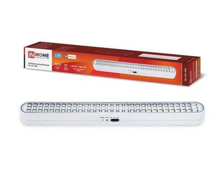 Светильник светодиодный СБА 1094-90DC 90LED 2.0А.ч lithium battery DC аварийный IN HOME 4690612029467