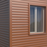 Сайдинг металлический Корабельная доска VIKING MP E-20 0,5мм RALL 8004-Медно-Коричневый