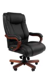 Офисное кресло Chairman 503 Россия нат.кожа/экокожа черная (мультиблок)