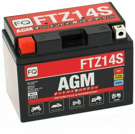 аккумулятор FQ 11,2Ah FTZ14S (YTZ14S) AGM (150*87*110)