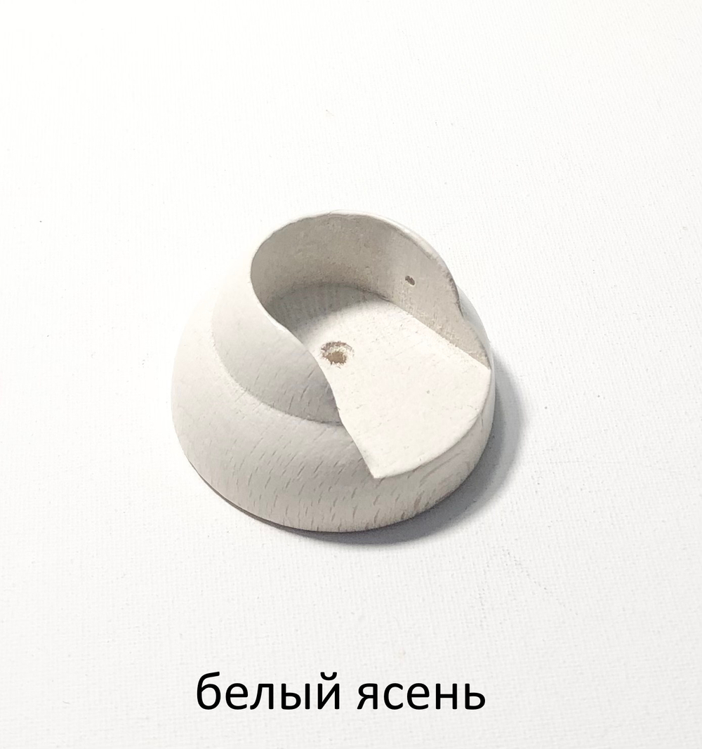 Торцевой держатель деревянный открытый для штанг d35 мм (15 цветов)