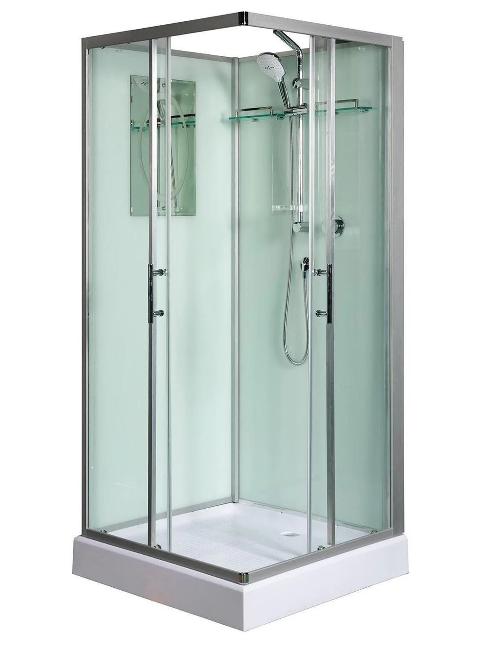 Душевая кабина WeltWasser  WW500 LAINE  901 90х90 см,  прозрачное стекло, поддон низкий