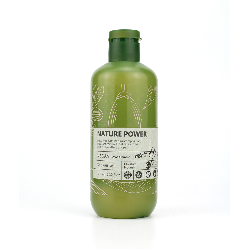 Гель для душа муж. VEGAN.Love.Studio «NATURE POWER» 300 мл