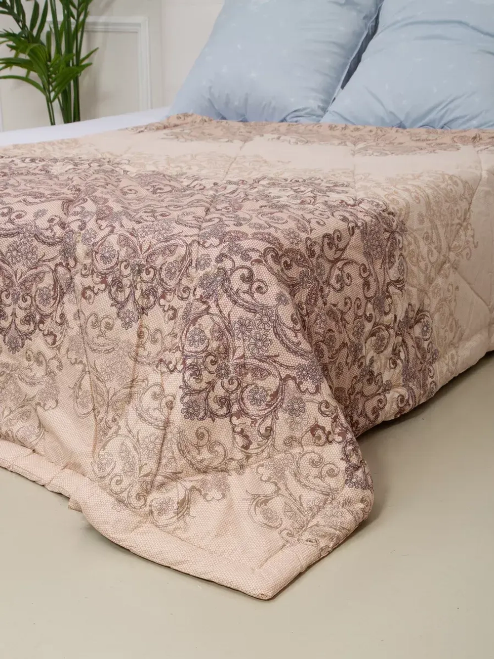 Одеяло двуспальное всесезонное летнее облегченное лен хлопок