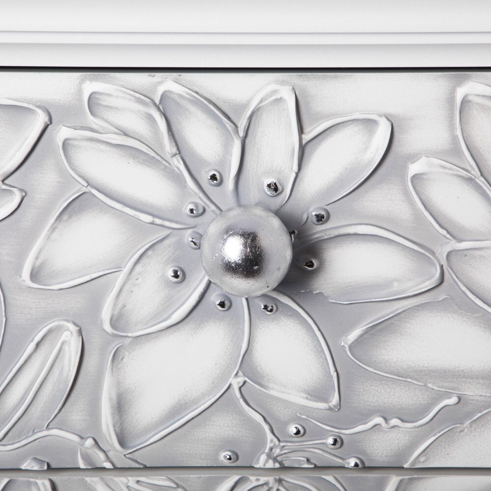 Комод Терра-4 с 4 ящиками Айс Античное серебро