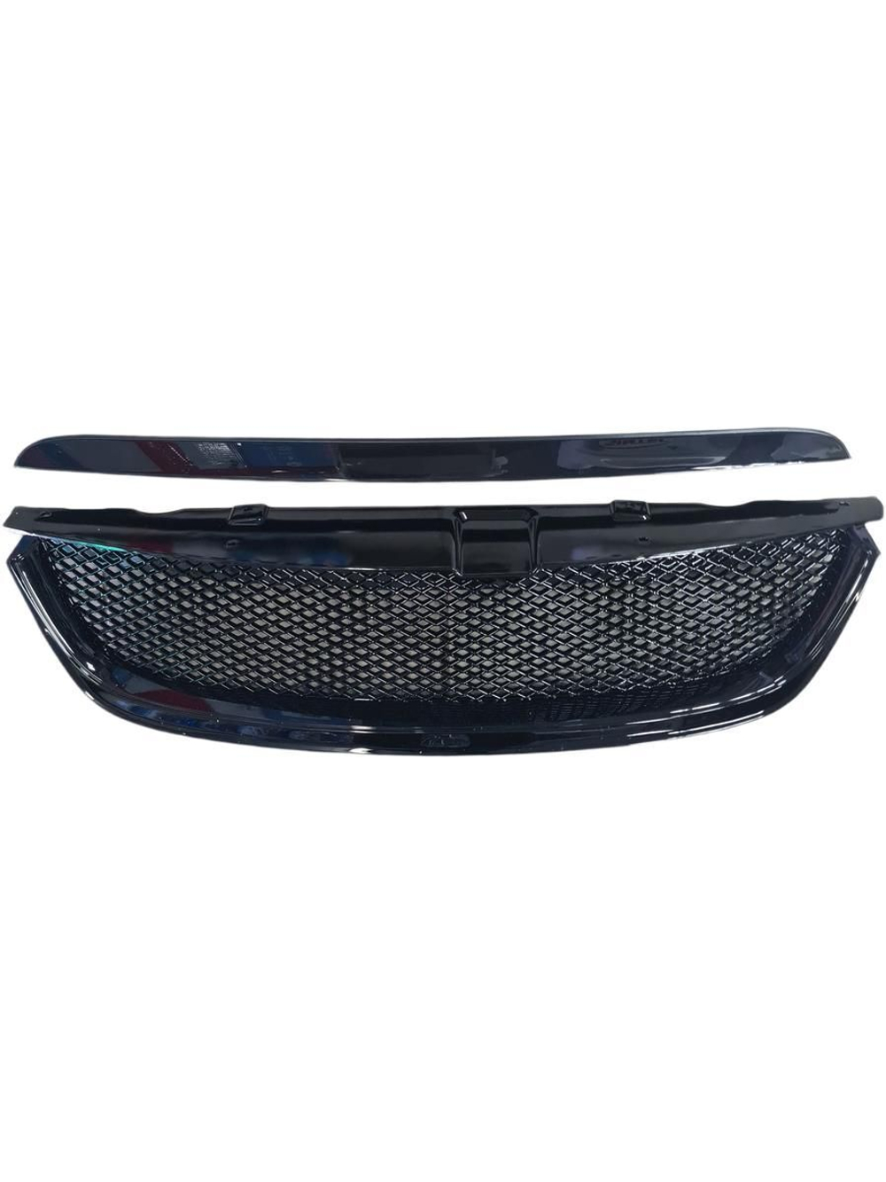 Решетка на Лачетти плюс сабля чёрный глянец AMG