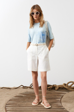 31063 Шорты женские (молочный)