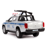 Модель ин. мет. "Mitsubishi L200 Pickup Полиция" 13см, двери, багаж, коробка L200-12POL-ARM (Технопарк)