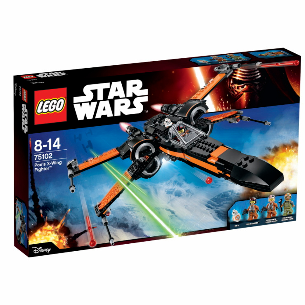 LEGO Star Wars: Истребитель По 75102 — Poe's X-Wing Fighter — Лего Звездные войны Стар Ворз