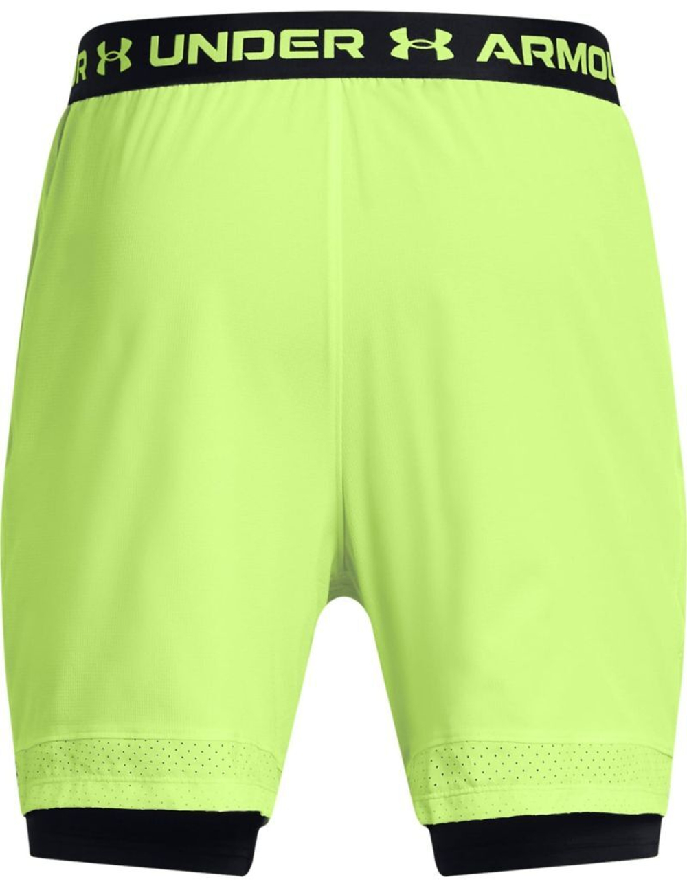 Мужские теннисные шорты Under Armour Vanish Woven 2-in-1 - зеленый