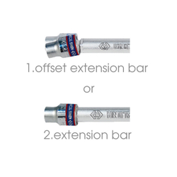 Удлинитель 1/2&quot;, 125 мм, 15 градусов, с шаровым окончанием KING TONY 4293-05