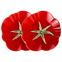 НАБОР ТАРЕЛОК ЗАКУСОЧНЫХ LEFARD "TOMATO" 22Х21 СМ/2 ШТ