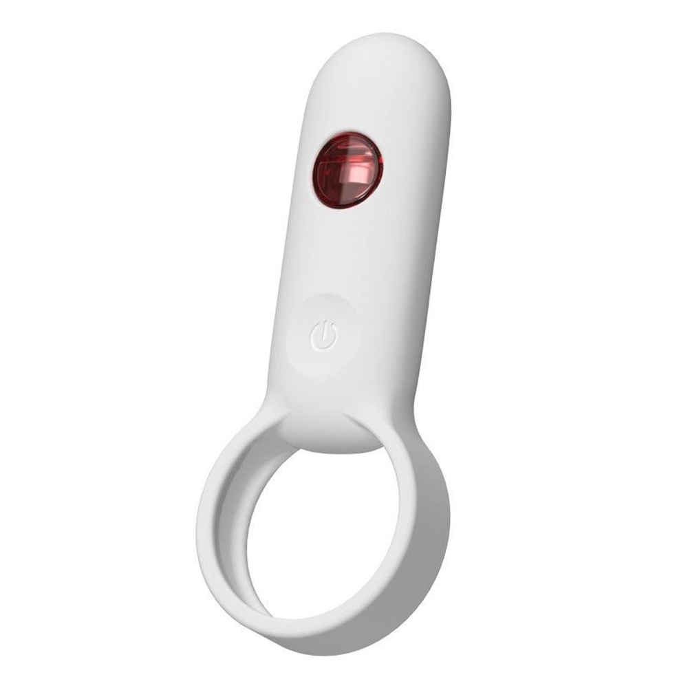 Эрекционное виброкольцо Youvic CHT304W, пульт ДУ, 9,5 см