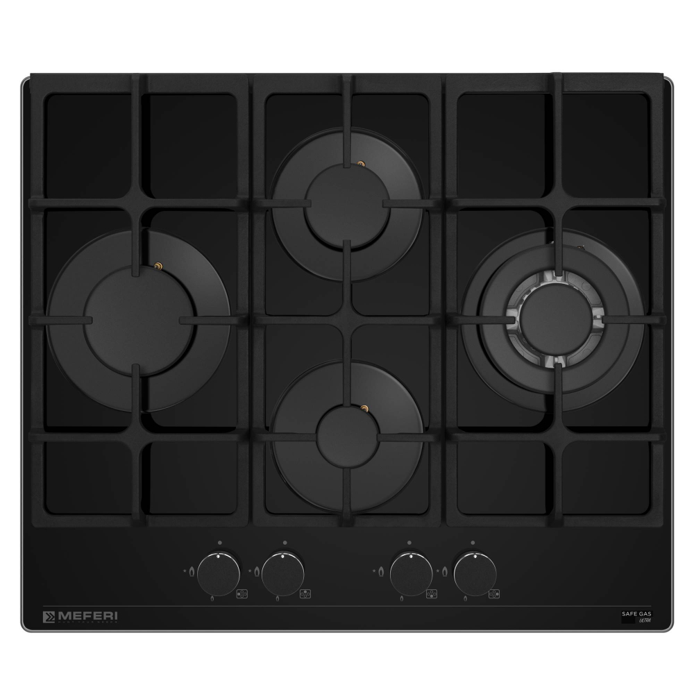 Газовая варочная панель Meferi MGH604BK GLASS ULTRA фото 2