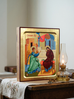 Икона Пресвятой Богородицы, Благовещения на дереве: 125 х 160 (Синопсисъ)