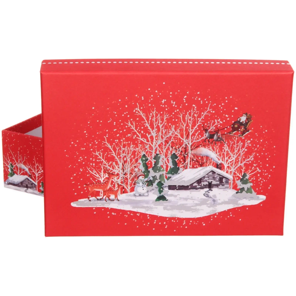 Коробка подарочная «Новогодний переполох» 22*16*6,5 см