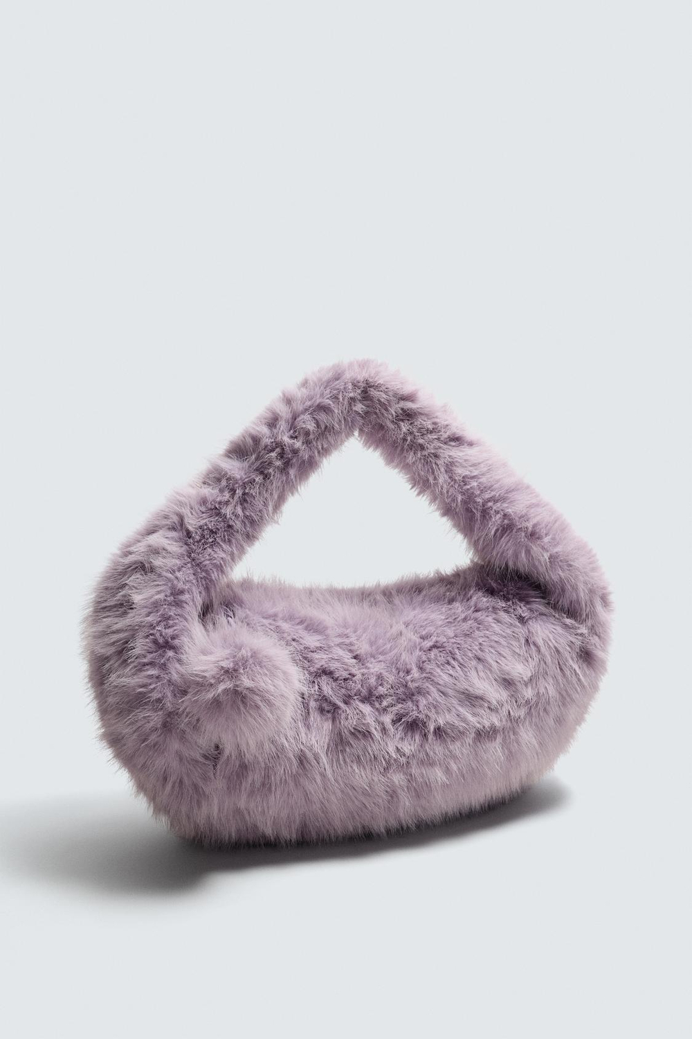 ZARA Х DISNEY БОЛЬШАЯ СУМКА ИЗ ИСКУССТВЕННОГО МЕХА, ЦВЕТ МАЛЬВЫ