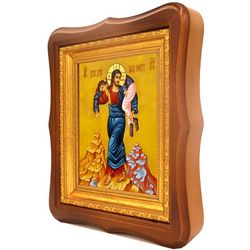 Друг друга тяготы носите. Икона на холсте.