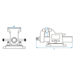 KING TONY (9TZ11-12) Тиски слесарные 300 мм