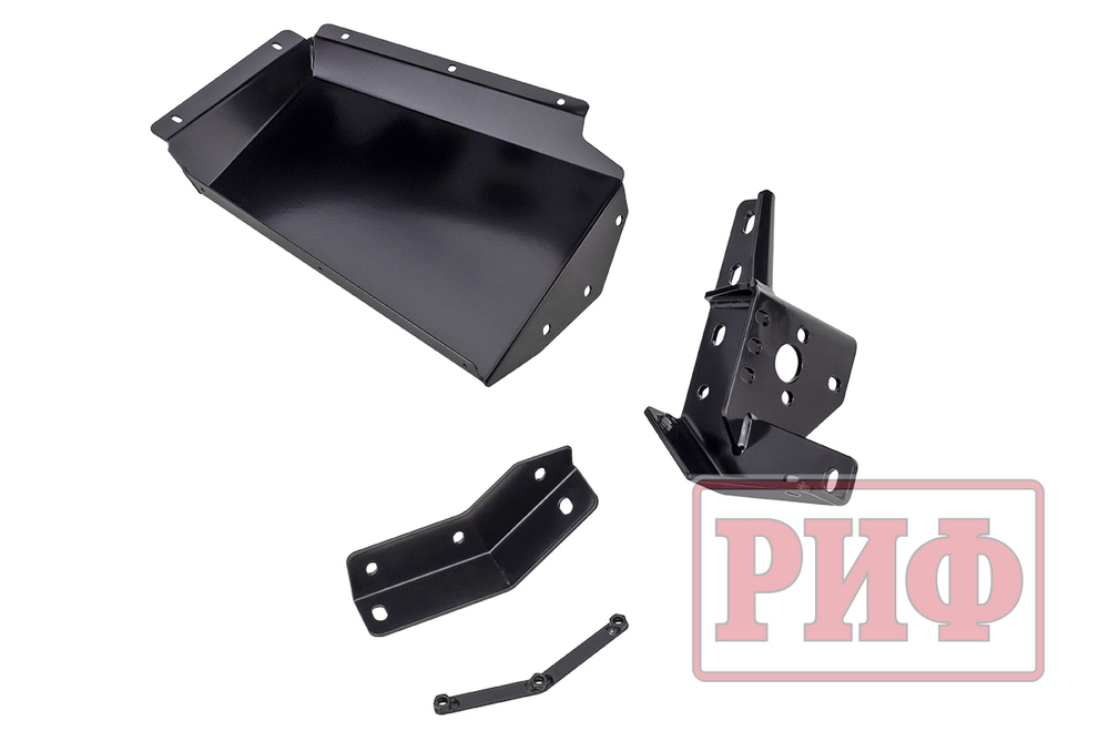 Бампер силовой передний Toyota Land Cruiser Prado 120 c доп. фарами и защитой бачка омывателя РИФ