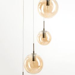 Citilux Томми CL102073 Люстра каскадная с янтарными шарами