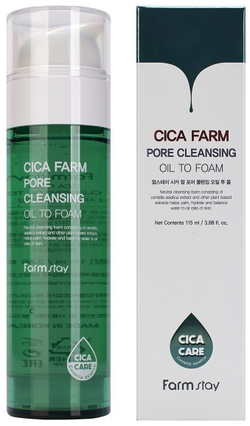 Гидрофильное масло-пенка для лица с центеллой азиатской FarmStay Cica Farm Pore Cleansing Oil To Foam /115 мл/гр.