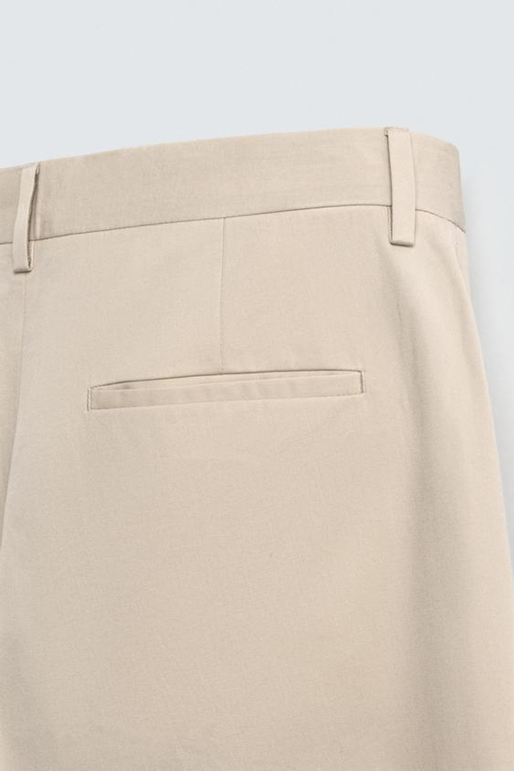 ZARA БРЮКИ ПРЯМОГО КРОЯ - LIMITED EDITION, ЖЕЛТОВАТО-БЕЛЫЙ