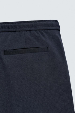 ZARA ШОРТЫ REGULAR FIT COMFORT, МОРСКОЙ СИНИЙ МЕЛАНЖ