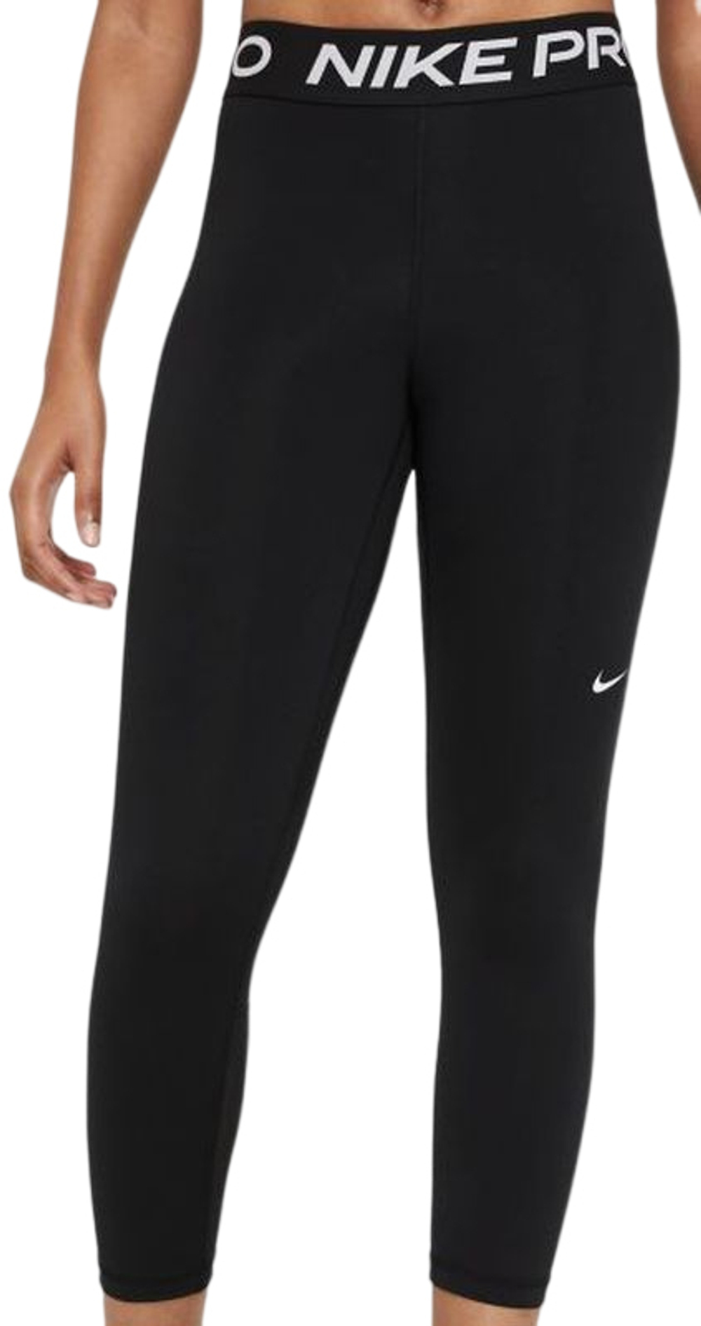 Женские леггинсы Nike Pro 365 Tight Crop W - black/white