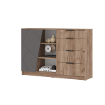 Орегон КМ 01 Комод 140 МДФ Асфальт супермат