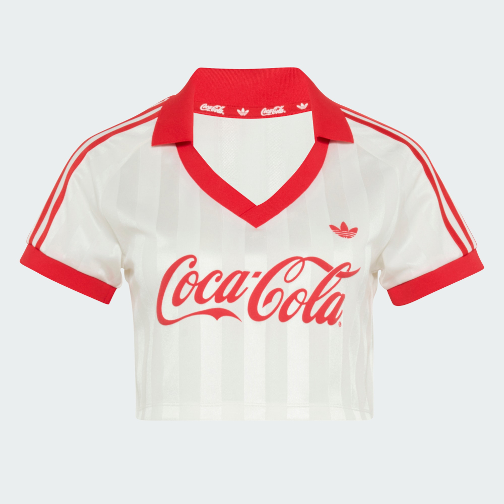 ADIDAS X COCA-COLA Укороченная футболка, белый
