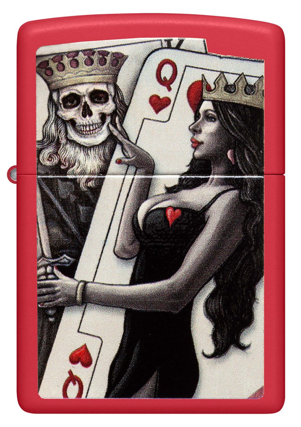 Зажигалка Zippo Skull King Queen Beauty (48624) 2