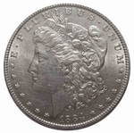 1 доллар 1884 США (Морган). XF-AU