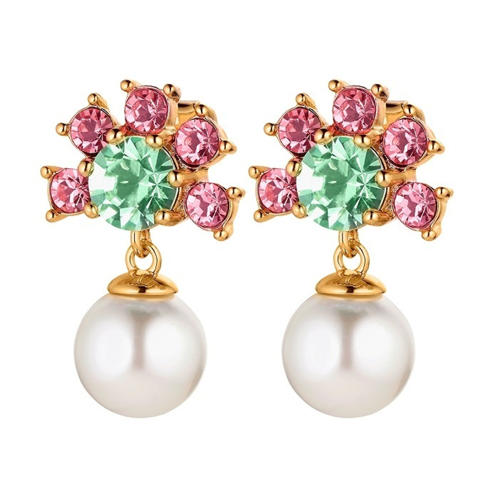 Серьги Dyrberg Kern VERONICA SG ROSE/GREEN 420026