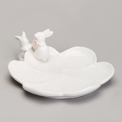 БЛЮДО СЕРВИРОВОЧНОЕ "КРОЛИКИ" 22,6Х18,8Х6,8 СМ