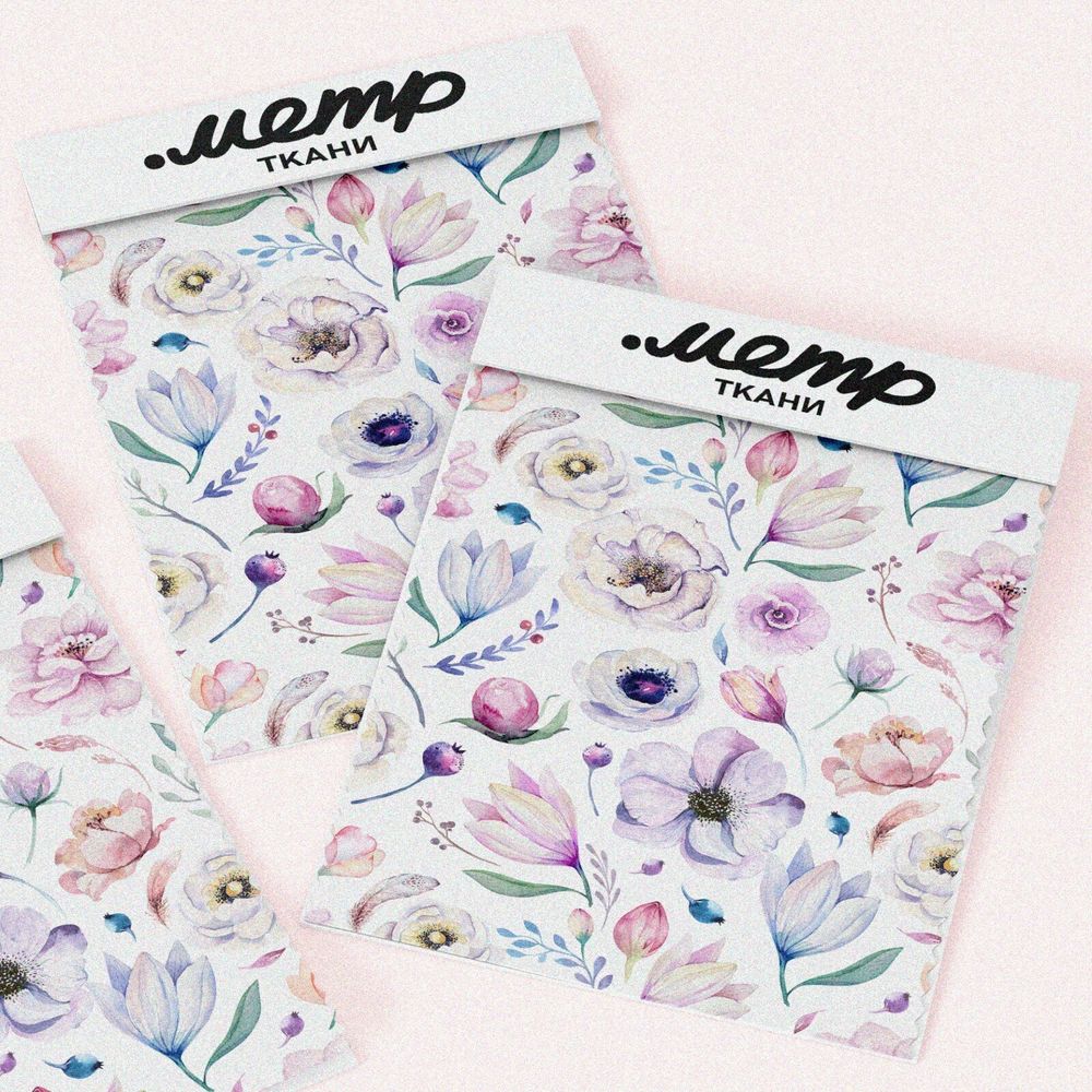 Ткань атлас контрастные насыщенные цветы
