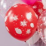 Шар (12''/30 см) С Днем Рождения, Ягодка!, Ассорти, пастель, 5 ст, 25 шт.