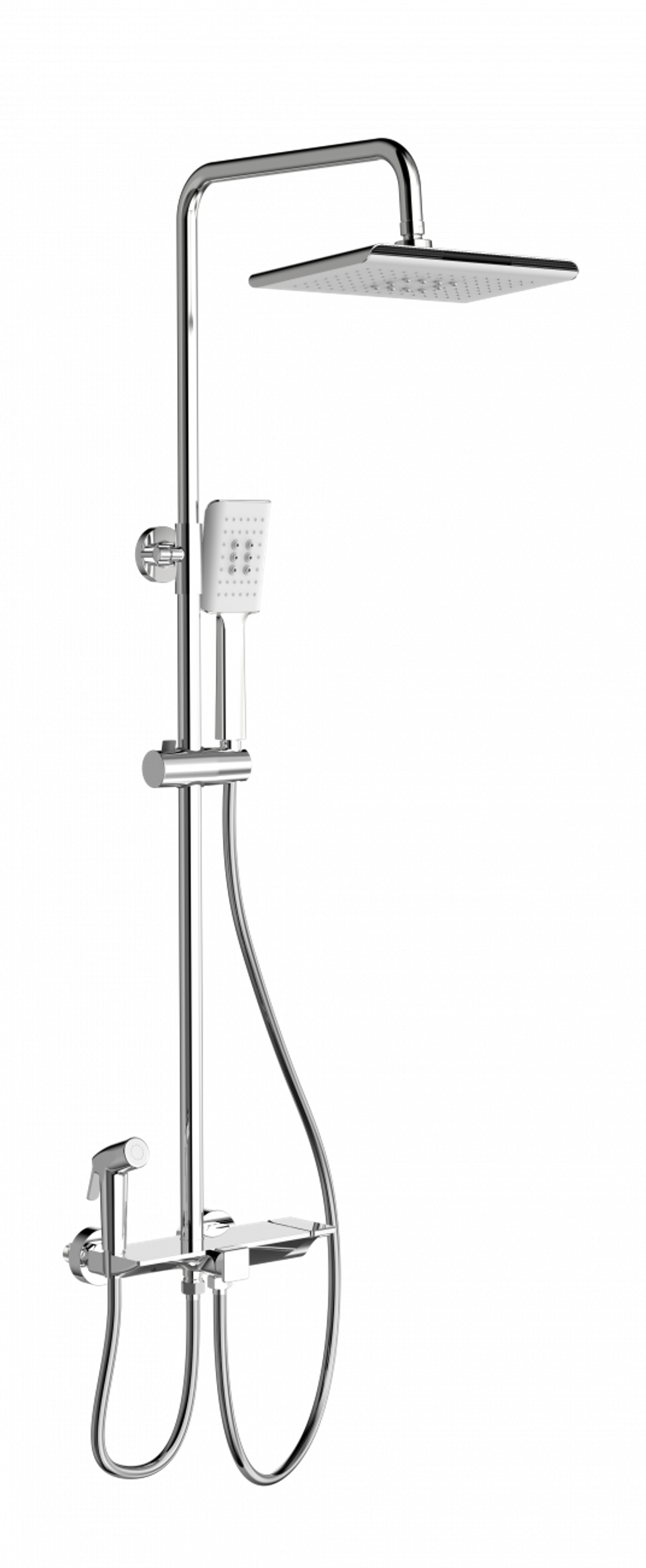 Душевая система с термостатом WONZON & WOGHAND, Хром (WW-B3310-CR)